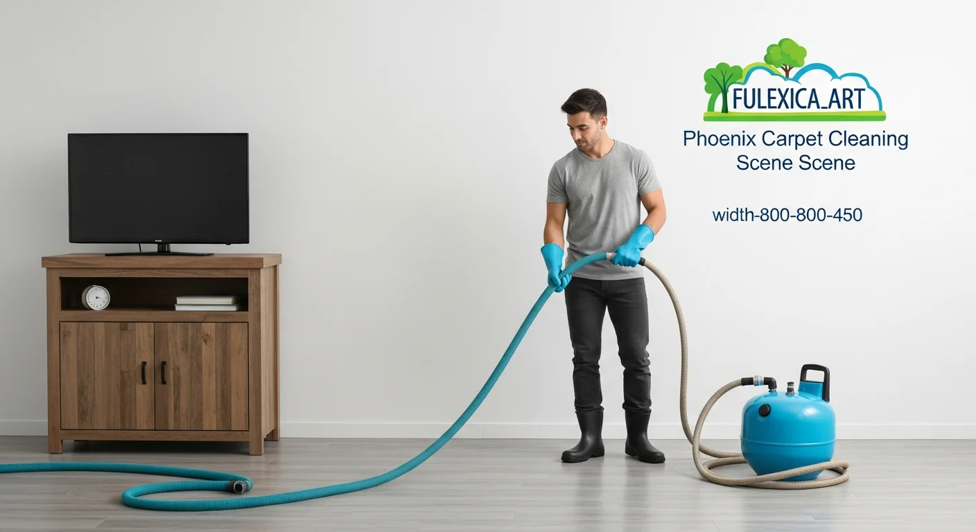 Professional carpet cleaning service in progress on residential carpet